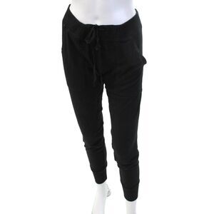 Soft Joie Women Jogger Sweatpants Black Drawstring Rayon Blend Size S